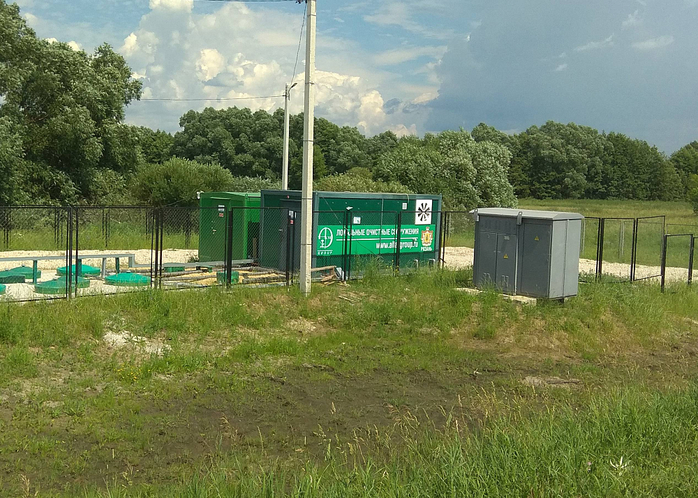 Хозяйственно-бытовой сток - 200м3 в сутки, коммунальные очистные сооружения поселка, п. Сапожок, Рязанская обл.